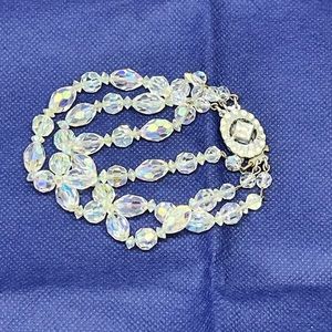 Czechoslovakia💥RARE~VINTAGE💥Crystal/Silver Bracelet
